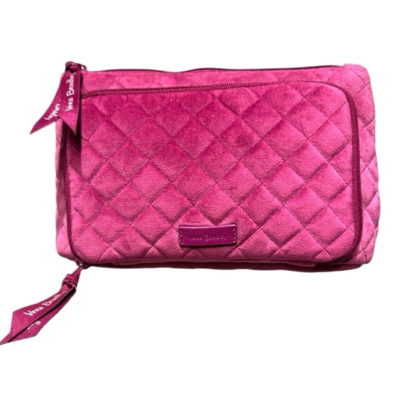 Vera Bradley ‘Flower Shower’ Tote Set + Rosy Orchid Pink Cosmetic Bag & Wallet - Picture 11 of 15